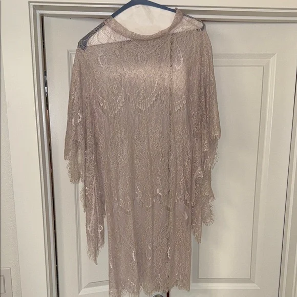 chinese dress ladies Zapaka Women Lace Applique Taupe Mother of The Bride Dress Sheath Off The Shoulder Chiffon Long Wedding Guest Dress, Taupe / US12